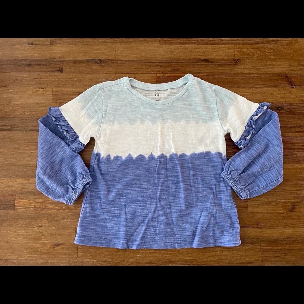 Gap Toddler ombre Long Sleeve Shirt Blue